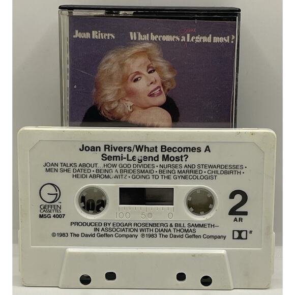 Joan Rivers What Becomes A Legend Most? 1983 Comedy Cassette Tape - Picture 4 of 4
